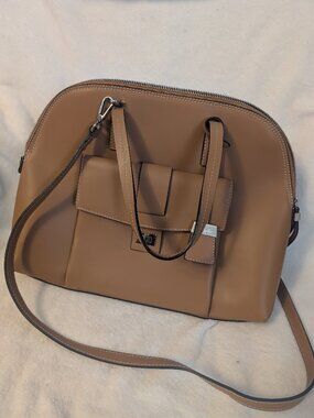 Floto Italian calfskin leather purse brown